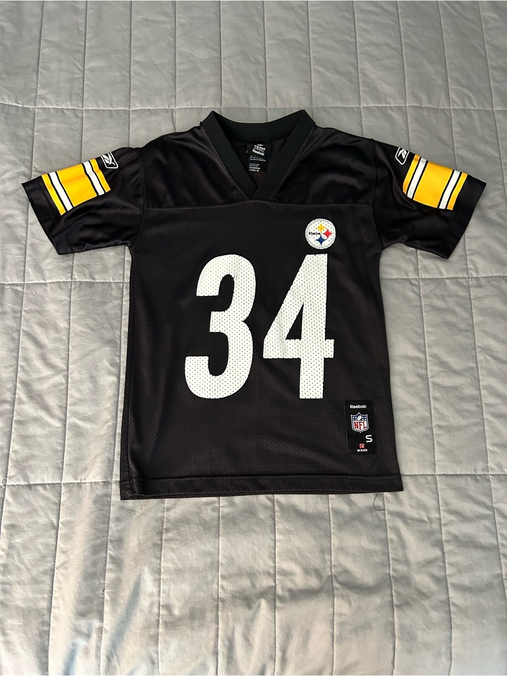 Reebok Pittsburgh Steelers Kids' #34 Football Jersey